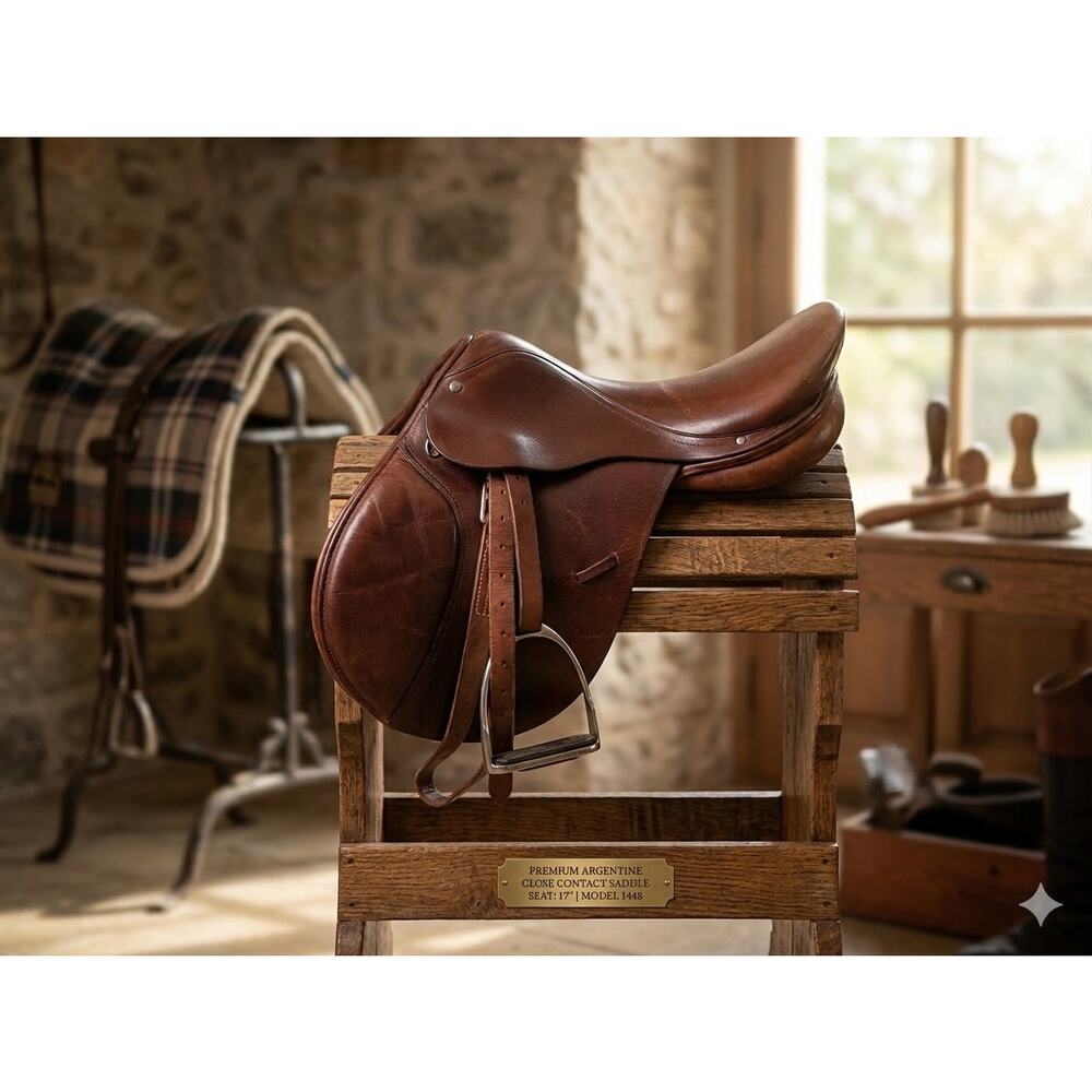 Argentine Leather Close Contact English Saddle